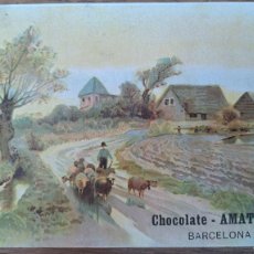 Coleccionismo de carteles: CHOCOLATE AMATLLER BARCELONA, LITOGRAFIÁ