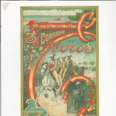 Coleccionismo de carteles: ZARAGOZA ANTONIO FUENTES RICARDO TORRES BOMBITA 1906 CORRIDA LAMINA DE CARTEL 29CM TAUROMAQUIA L07