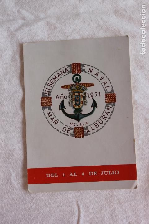 Collectionnisme d'affiches: POSTAL III SEMANA NAVAL MELILLA 1971