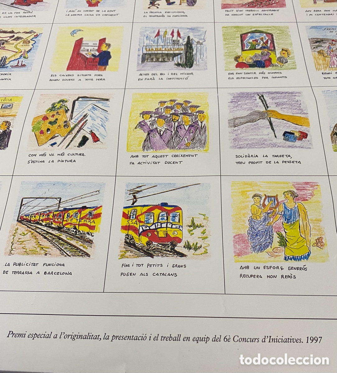 Coleccionismo de carteles: AUCA DE LA CAIXA DE TERRASSA - Foto 2