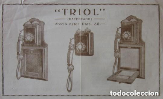 Coleccionismo de carteles: CARTEL TELEFONOS TRIOL - Foto 2