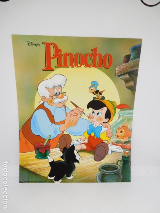 Coleccionismo de carteles: M69 Bonita L&aacute;mina Poster para enmarcar a&ntilde;os 90. Ed. Beascoa. 1993. Disney. Pinocho.
