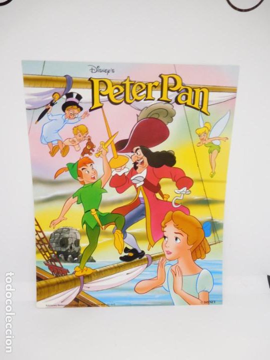 Coleccionismo de carteles: M69 Bonita L&aacute;mina Poster para enmarcar a&ntilde;os 90. Ed. Beascoa. 1993. Disney. Peter Pan.