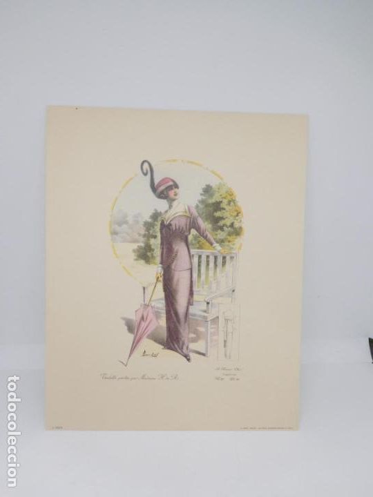 Coleccionismo de carteles: M69 Bonita L&aacute;mina para enmarcar de vestidos a&ntilde;os 20. Art Deco. Art Novo. Il Grifo. Milano.