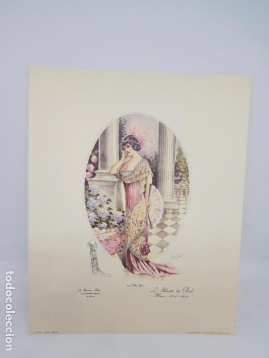 Coleccionismo de carteles: M69 Bonita L&aacute;mina para enmarcar de vestidos a&ntilde;os 20. Art Deco. Art Novo. Il Grifo. Milano.