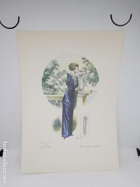Coleccionismo de carteles: M69 Bonita L&aacute;mina para enmarcar de vestidos a&ntilde;os 20. Art Deco. Art Novo. Il Grifo. Milano.