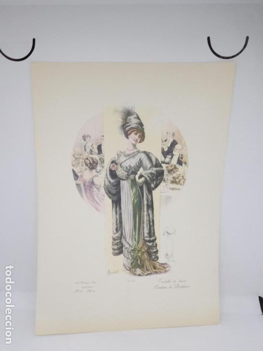 Coleccionismo de carteles: M69 Bonita L&aacute;mina para enmarcar de vestidos a&ntilde;os 20. Art Deco. Art Novo. Il Grifo. Milano.