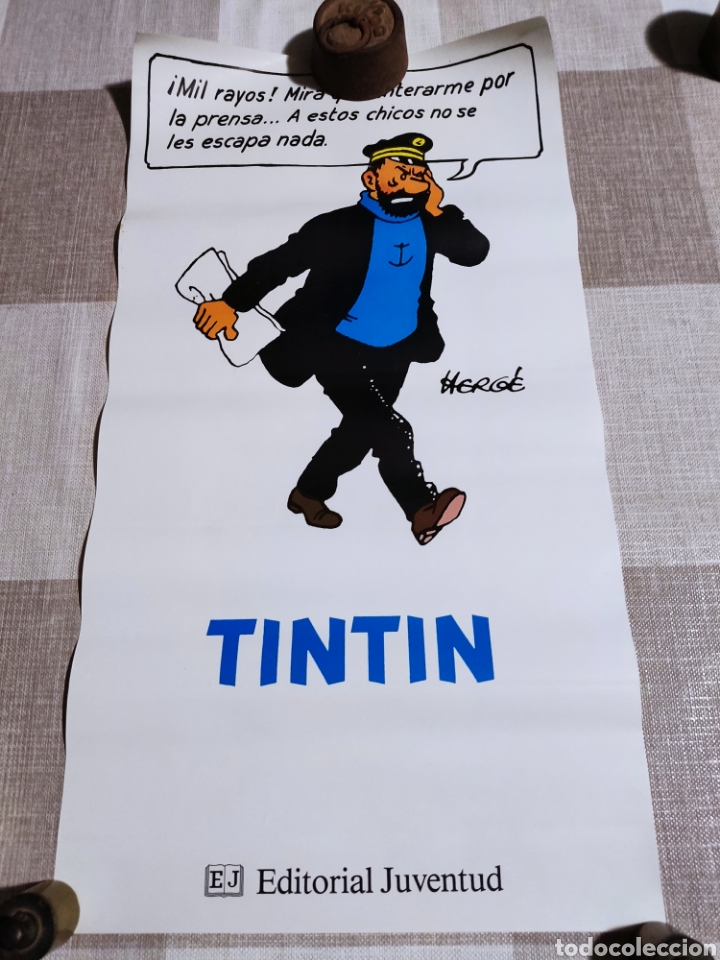 Coleccionismo de carteles: Cartel Tint&iacute;n editorial juventud