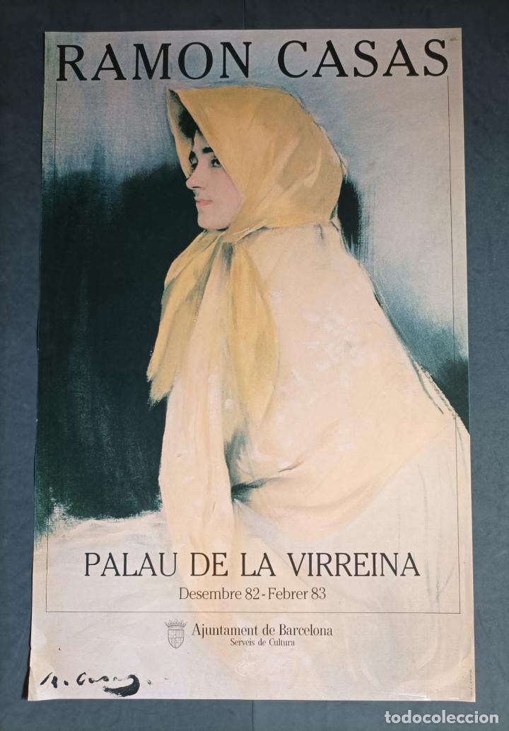 Coleccionismo de carteles: CARTEL - POSTER DE RAMON CASAS EN EL PALAU DE LA VIRREINA