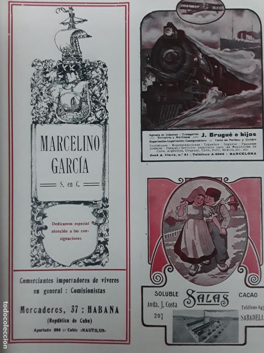 Colecionismo de cartazes: MARCELINO GARCIA COMERCIANTES IMPORTADORES VIVERES COMISIONISTAS HABANA CUBA HOJA A&Ntilde;O 1920