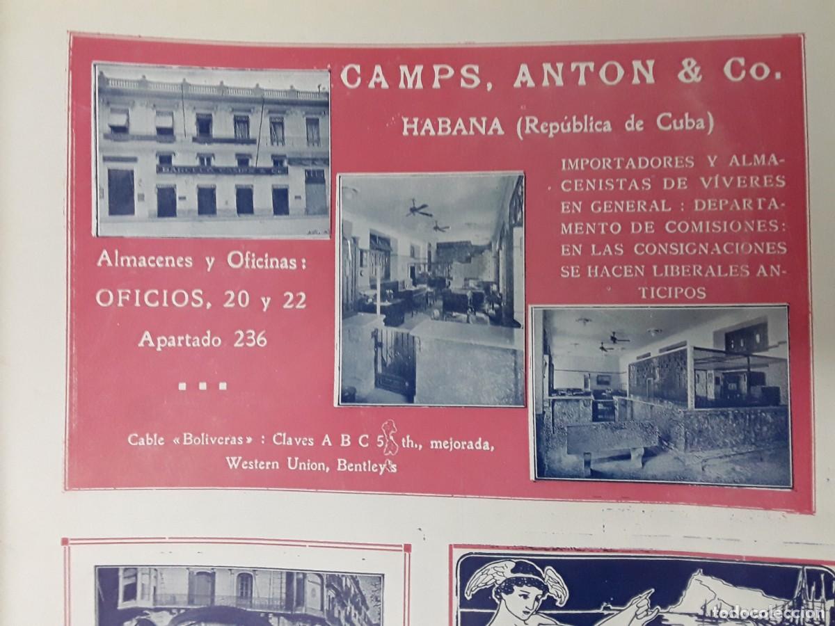 Sammeln von Plakaten: CAMPS,ANTON & C&ordf; IMPORTADORES ALMACENISTAS VIVERES HABANA CUBA COMISIONES HOJA A&Ntilde;O 1920