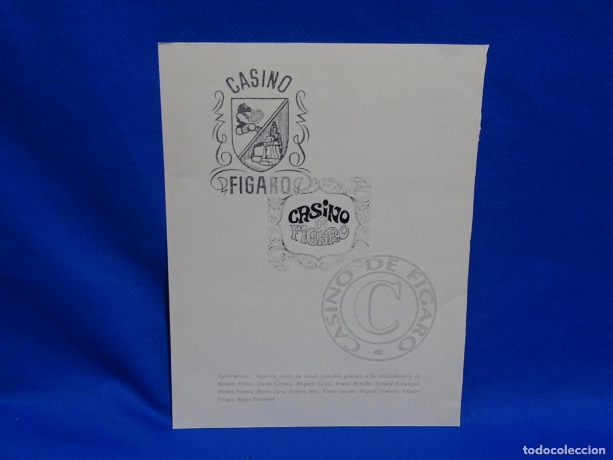 Coleccionismo de carteles: CARTEL DEL CASINO DE F&Iacute;GARO 2004. EL PALAUET FUCA. 20X15 CM.