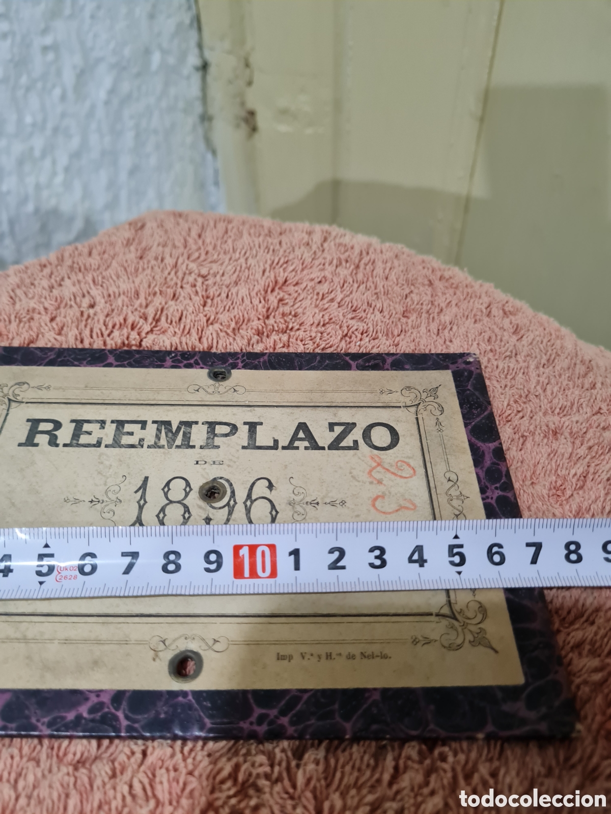 Coleccionismo de carteles: Reemplazo de 1896 del ejercito - Foto 4