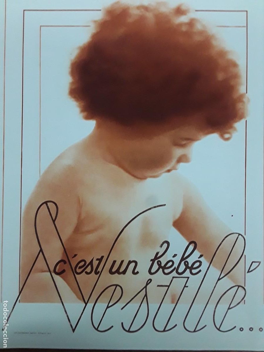 Colecionismo de cartazes: BEBES NESTLE HOJA PUBLICIDAD A&Ntilde;O 1928 IDEAL ENMARCAR MEDIDAS 25 X 37 CM