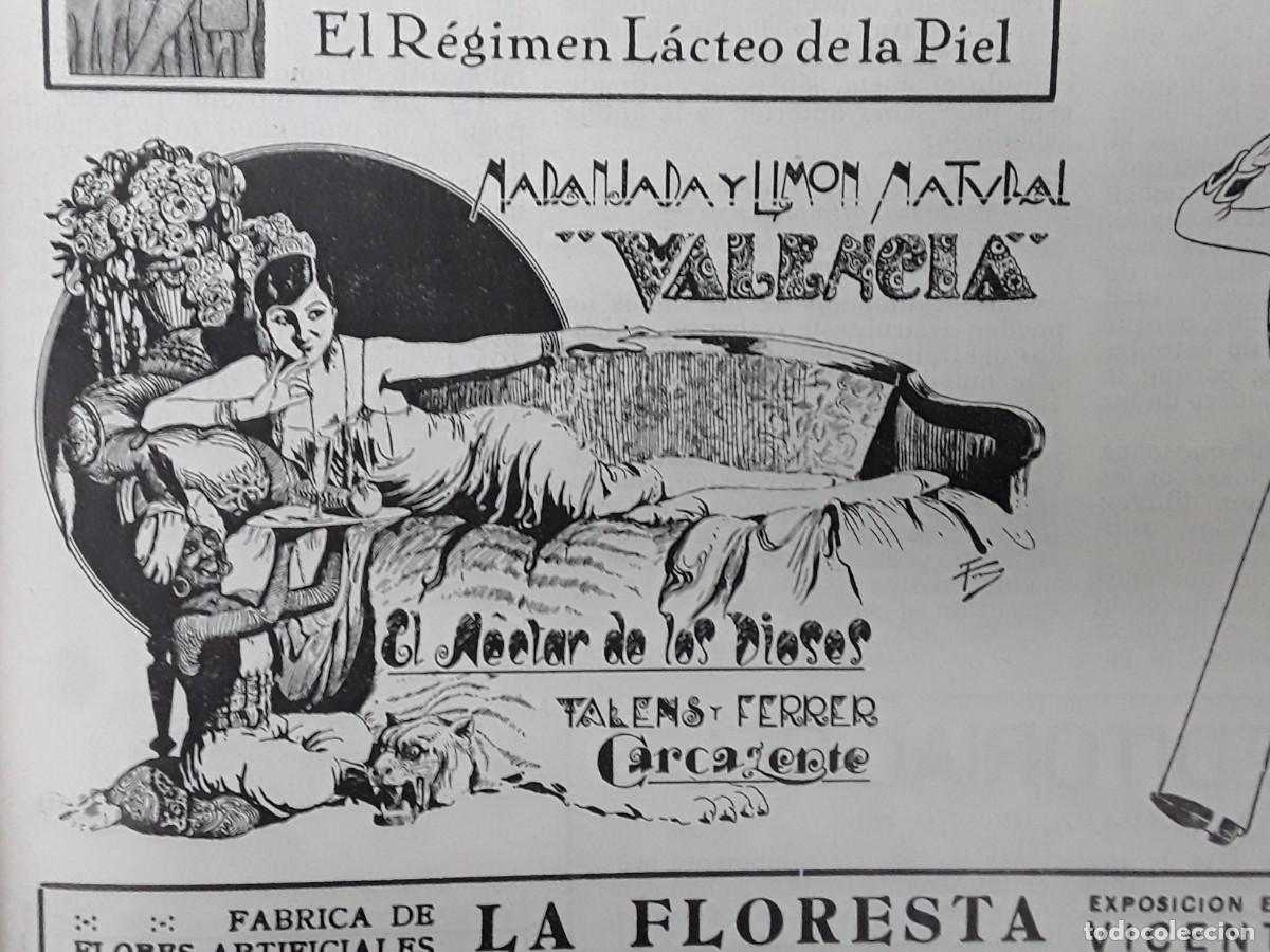 Collezionismo di affissi: NARANJADA Y LIMON NATURAL VALENCIA TALENS Y FERRER CARCAGENTE VALENCIA HOJA A&Ntilde;O 1928