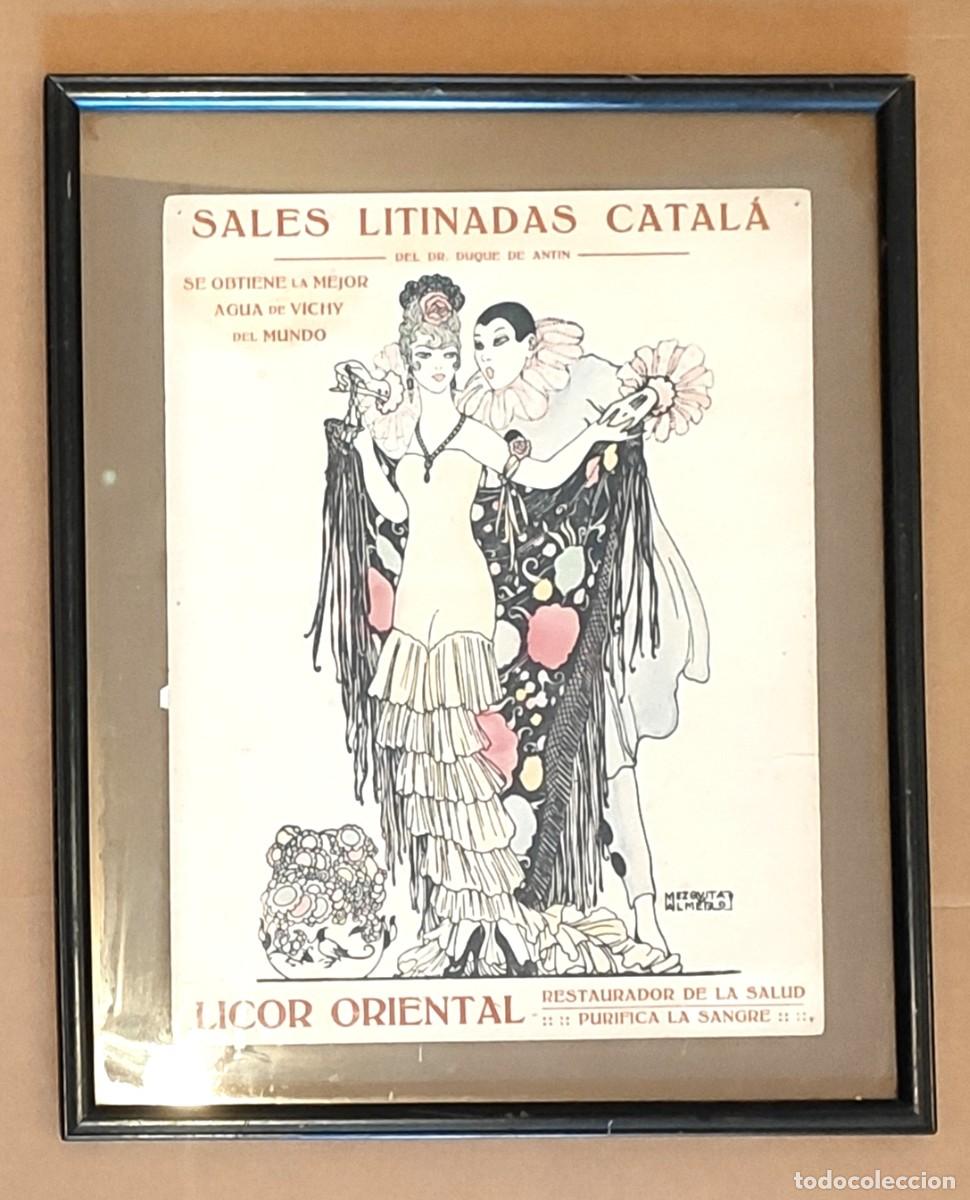 Collectionnisme d'affiches: Cartel publicitario Sales Litinadas Catal&aacute; (agua de Vichy)Juan Mezquita Almer (1881-1956),hacia 1920