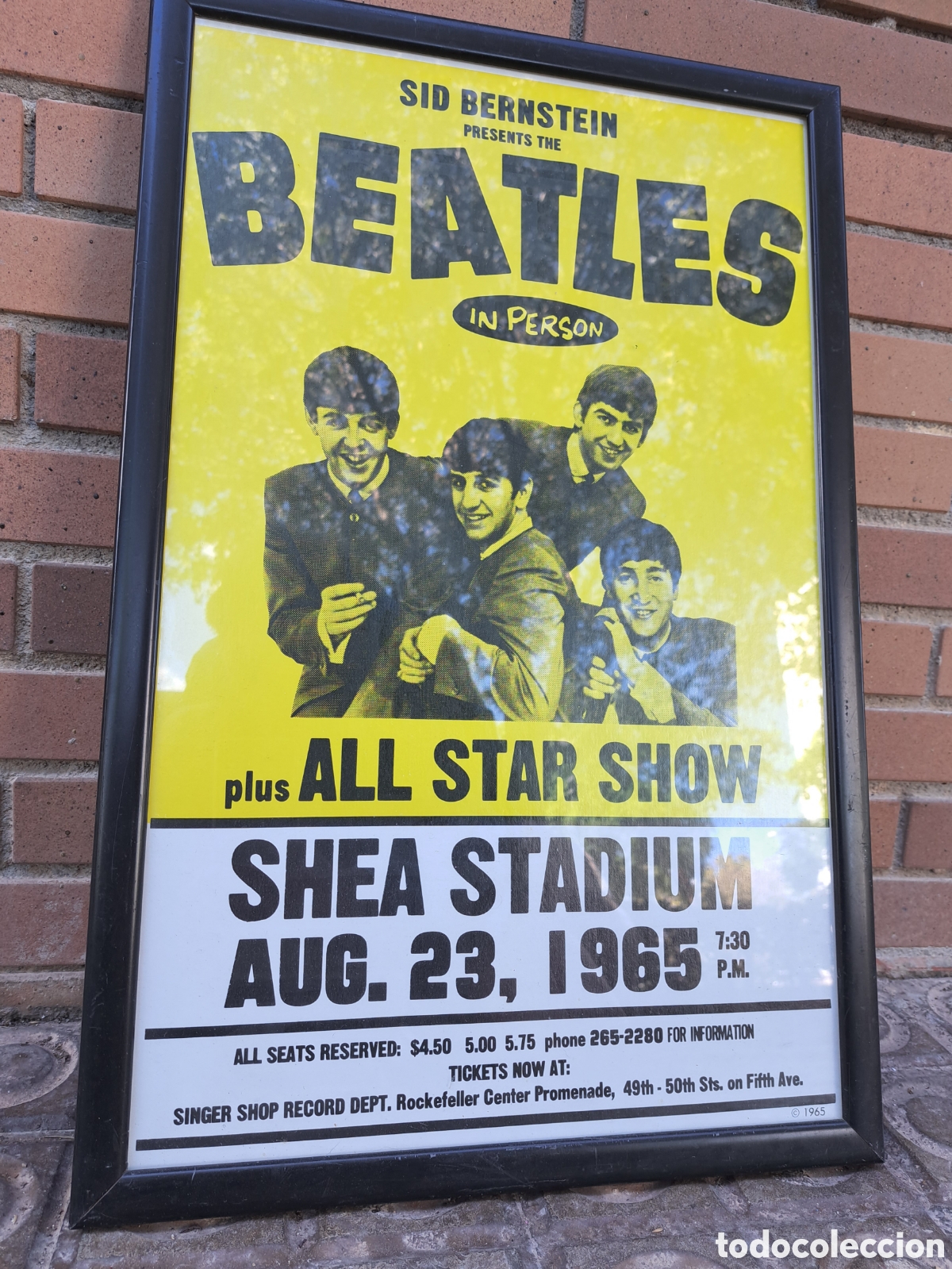 Coleccionismo de carteles: REPRODUCCI&Oacute;N CARTEL.CONCIERTO THE BEATLES (SHEA STADIUM), 1965.