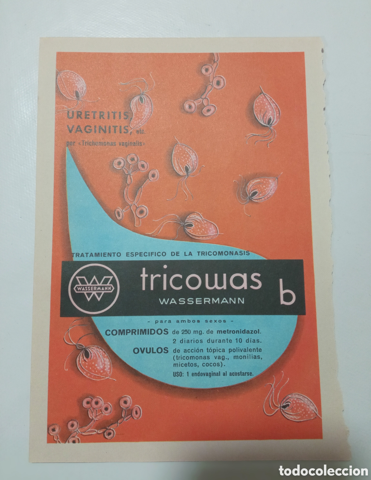 Coleccionismo de carteles: Anuncio antiguo medicamento - Foto 1
