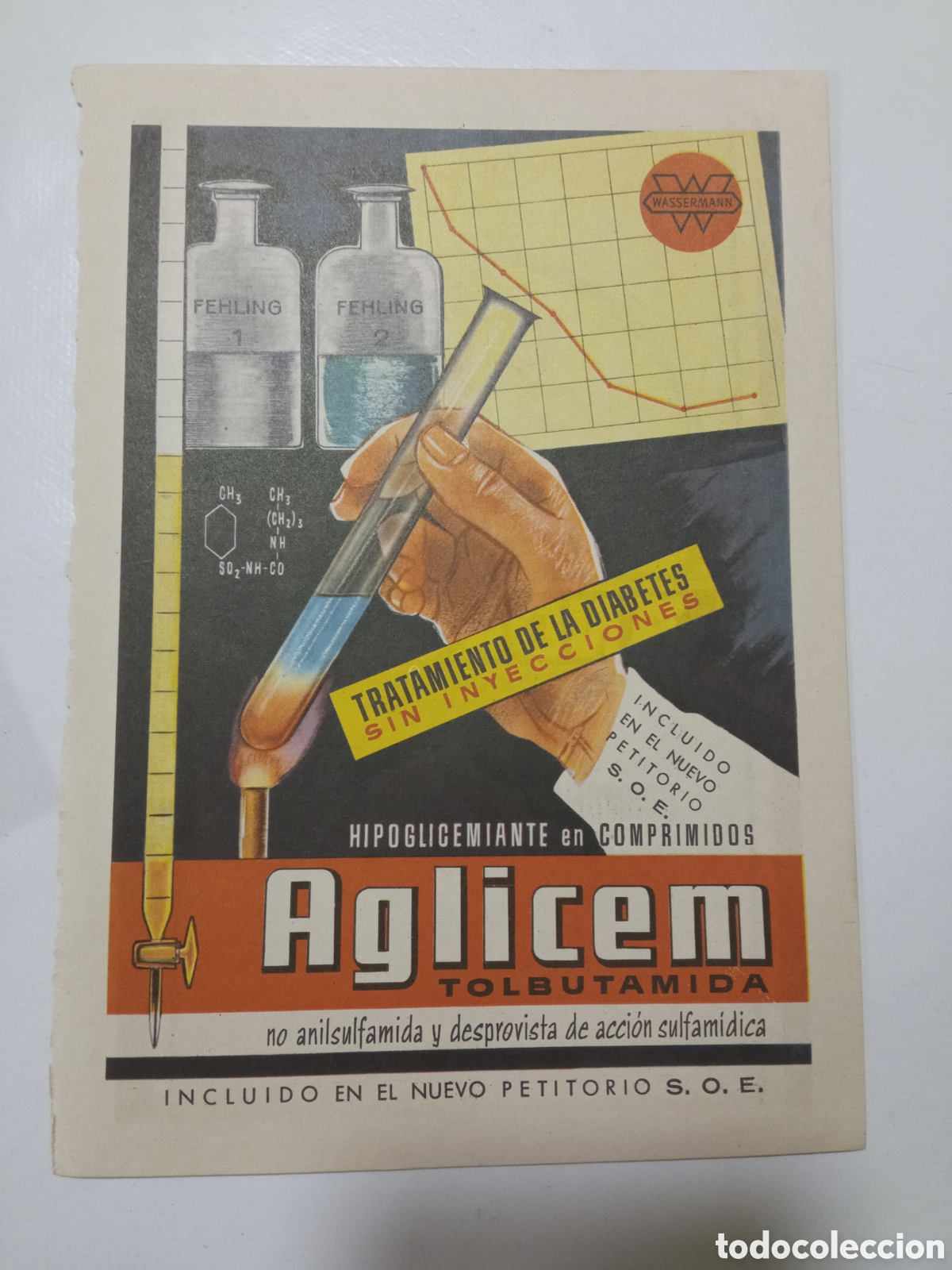 Coleccionismo de carteles: Anuncio antiguo medicamento - Foto 2