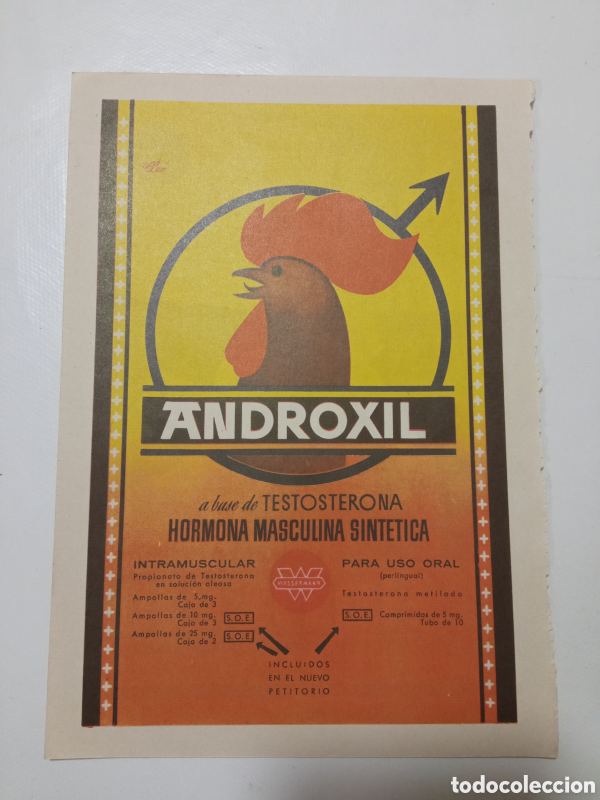 Coleccionismo de carteles: Anuncio antiguo medicamento - Foto 1