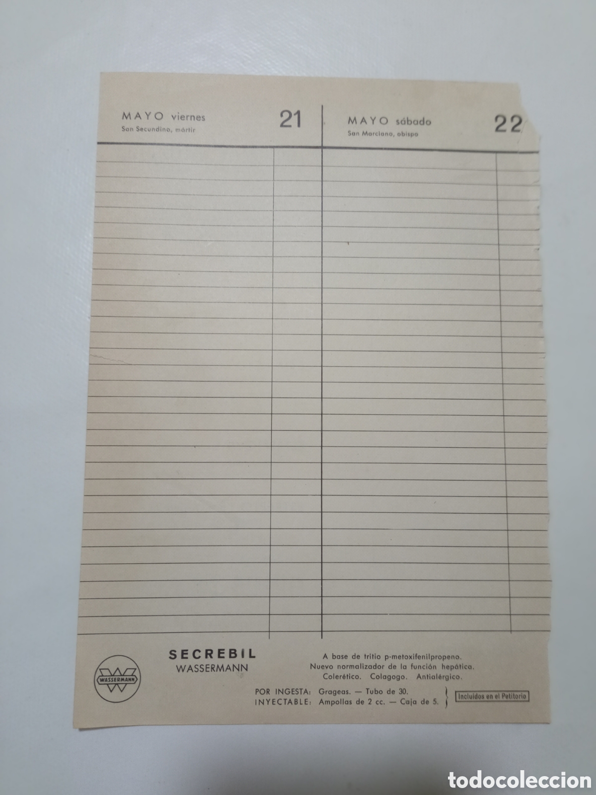 Coleccionismo de carteles: Anuncio antiguo medicamento - Foto 2
