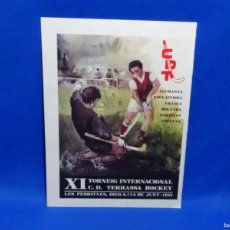 Coleccionismo de carteles: CARTEL XI TORNEO HOCKEY INTERNACIONAL CDT 1981. 28X21 CM.