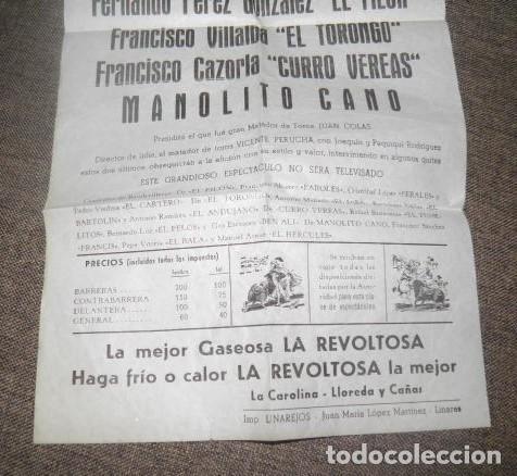 Coleccionismo de carteles: GRANDIOSA BECERRADA,LA CAROLINA,1967 - Foto 4