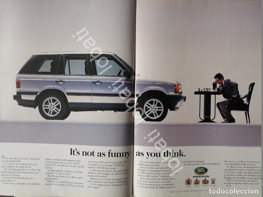 Coleccionismo de carteles: AFICHE ANTIGUO ORIGINAL DE AUTOS LAND ROVER HSE 1999 /965