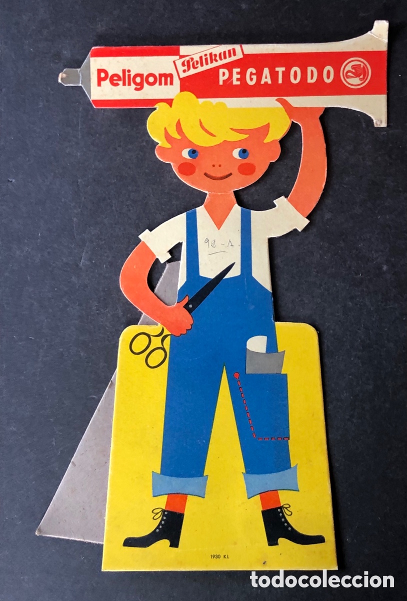 Coleccionismo de carteles: PELIGOM - PEGATODO PELIKAN - CARTEL DISPLAY DE VENTA TROQUELADO DE CARTON -