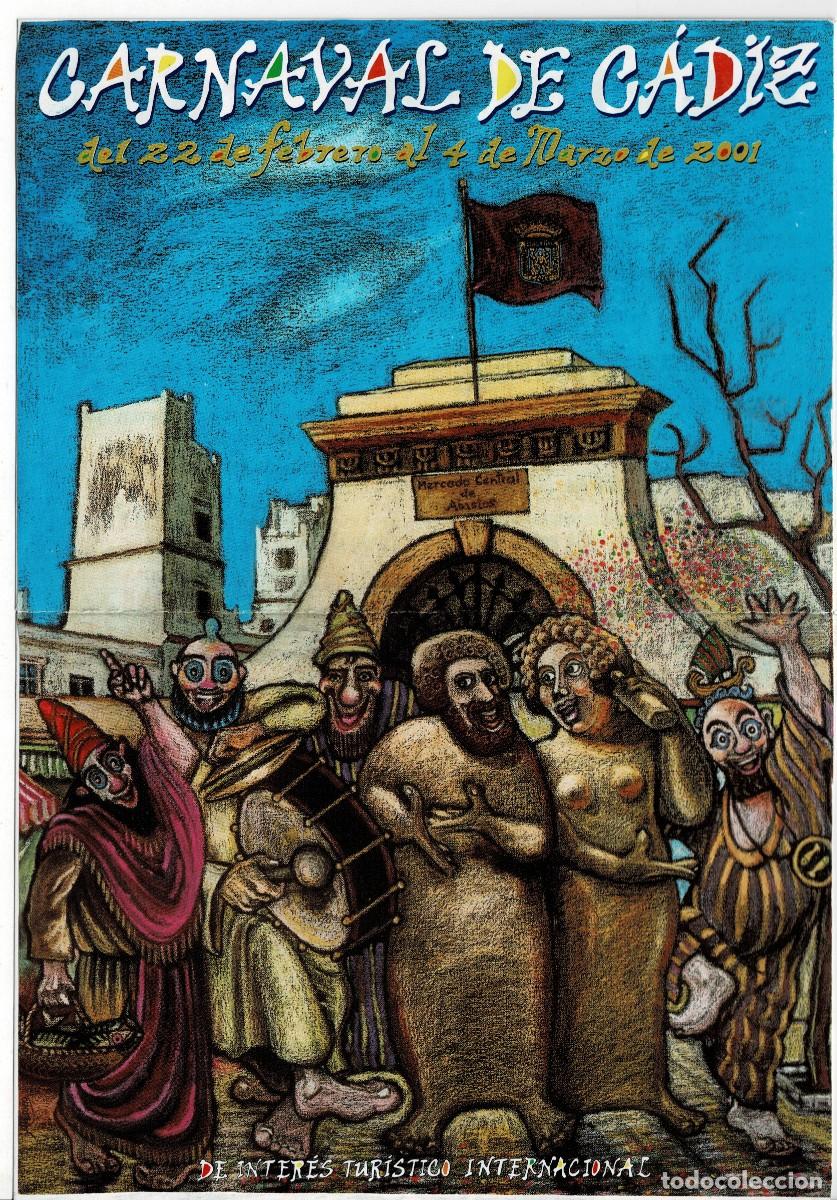 Coleccionismo de carteles: CARTEL PEQUE&Ntilde;O CARNAVAL DE CADIZ. CALEN-105