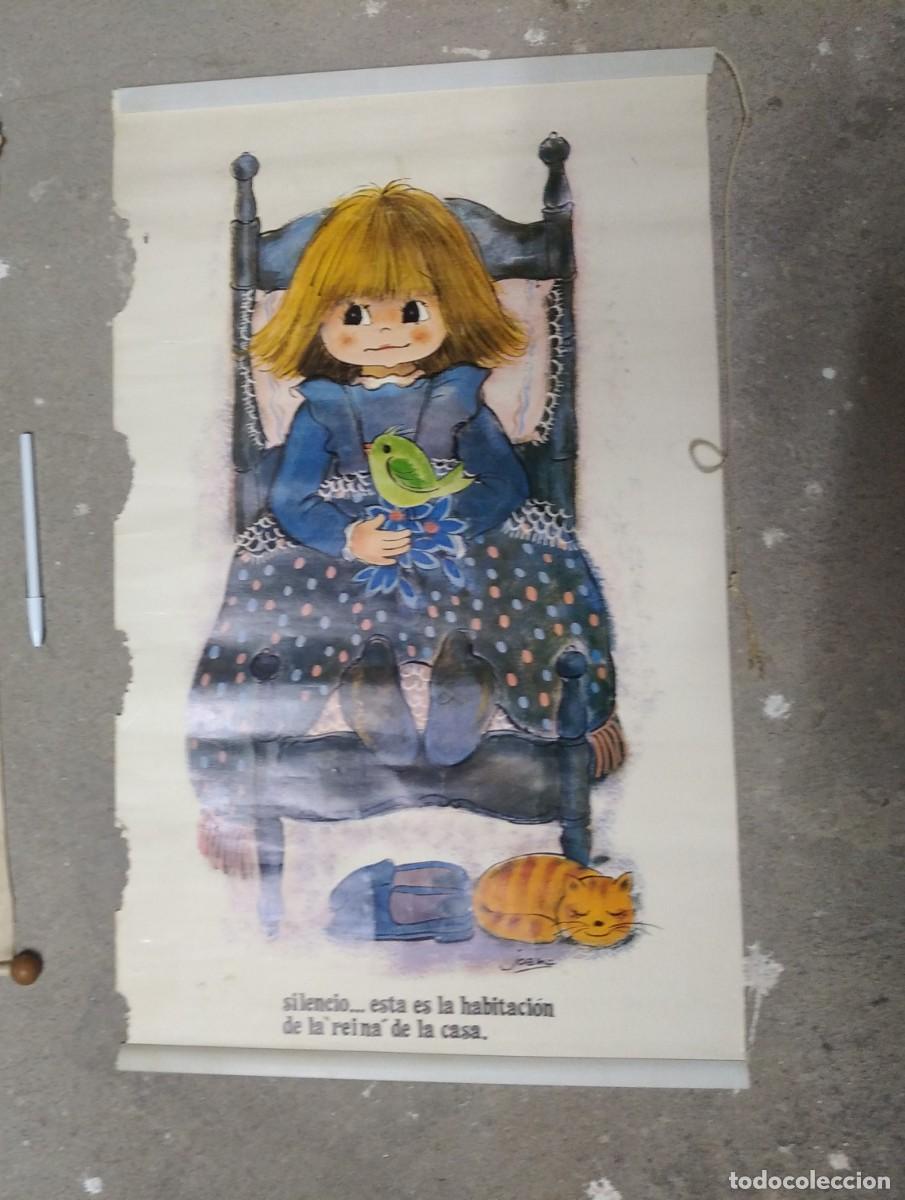 antiguo cartel, niña, reina de la casa, años 70 - Compra venta en  todocoleccion