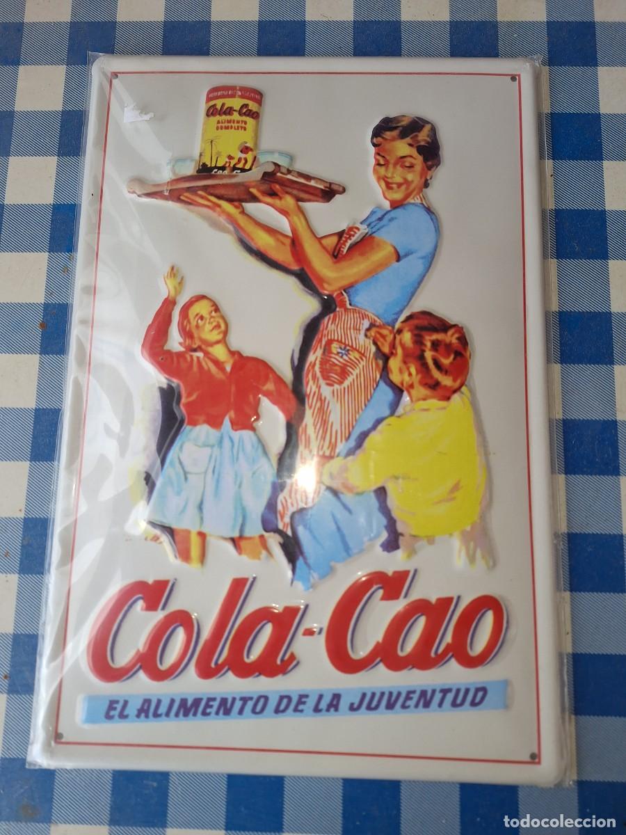 Coleccionismo de carteles: Chapa concava de Cola.Cao (30x20)