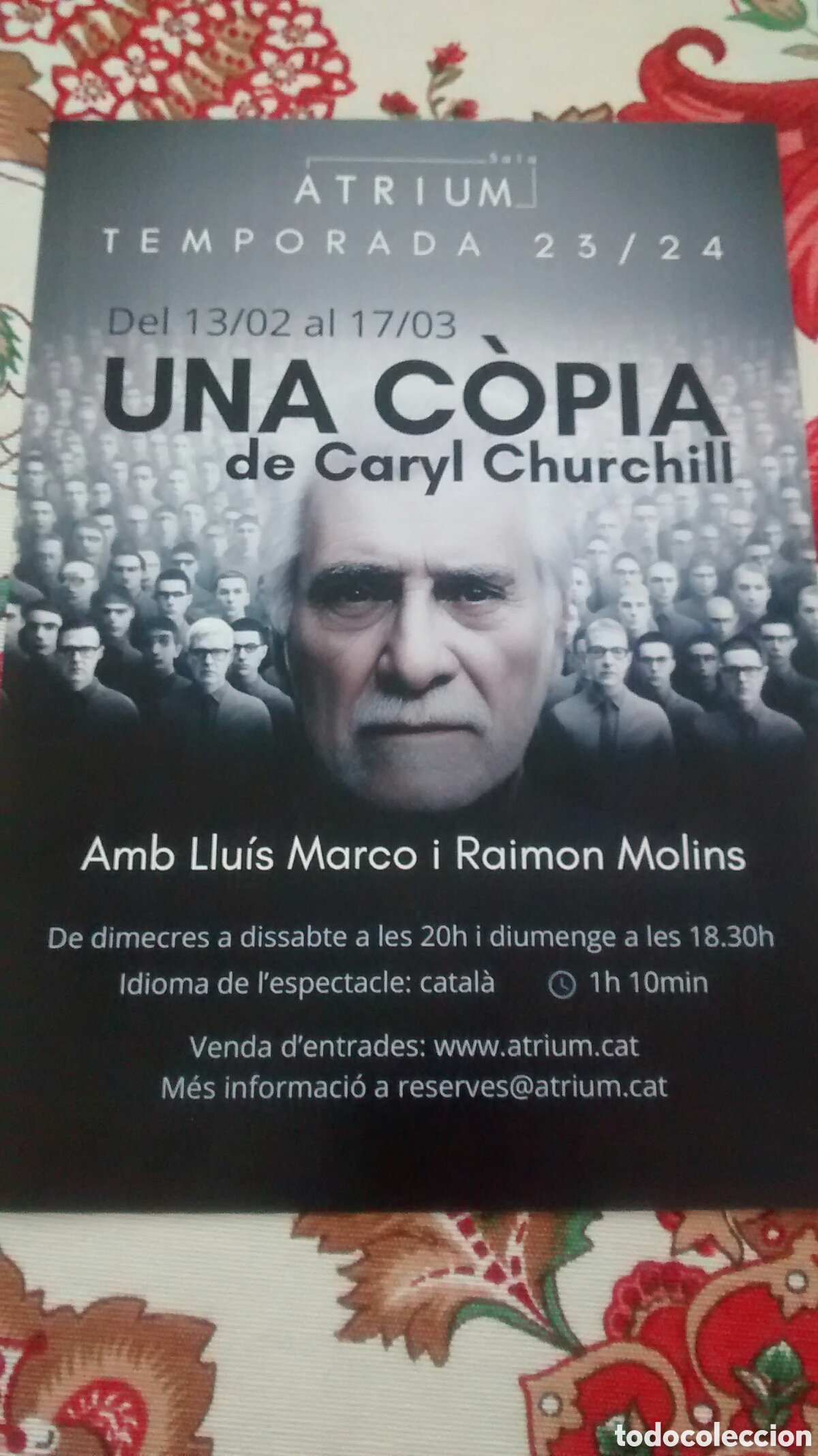 Coleccionismo de carteles: UNA COPIA DE CARYL CHURCHILL
