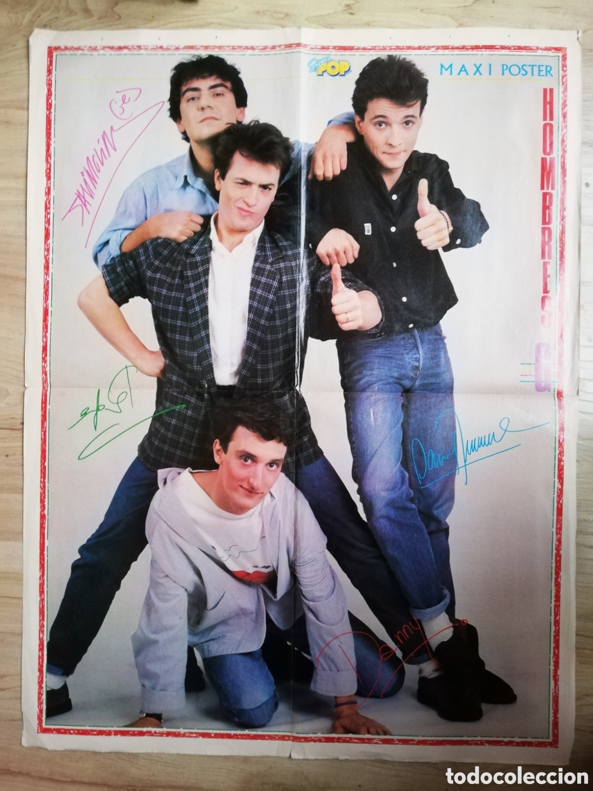 Coleccionismo de carteles: Maxi p&oacute;ster Super pop Hombres G.