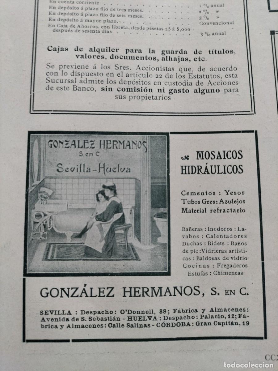 Sammeln von Plakaten: MOSAICOS HIDRAULICOS GONZALEZ HERMANOS SEVILLA HUELVA HOJA REVISTA A&Ntilde;O 1911