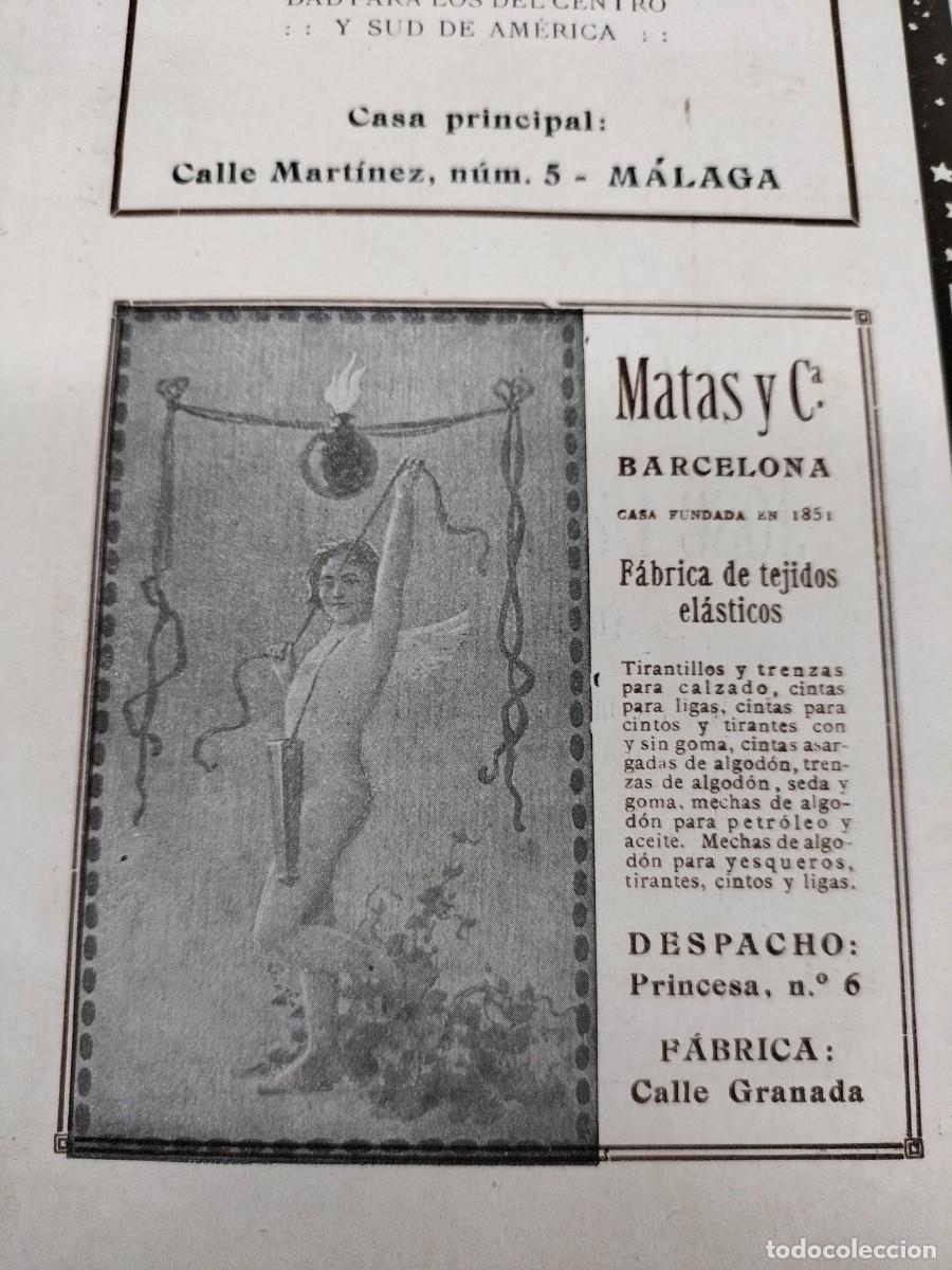 Sammeln von Plakaten: FABRICA DE TEJIDOS ELASTICOS MATAS Y C&ordf; BARCELONA HOJA REVISTA A&Ntilde;O 1911