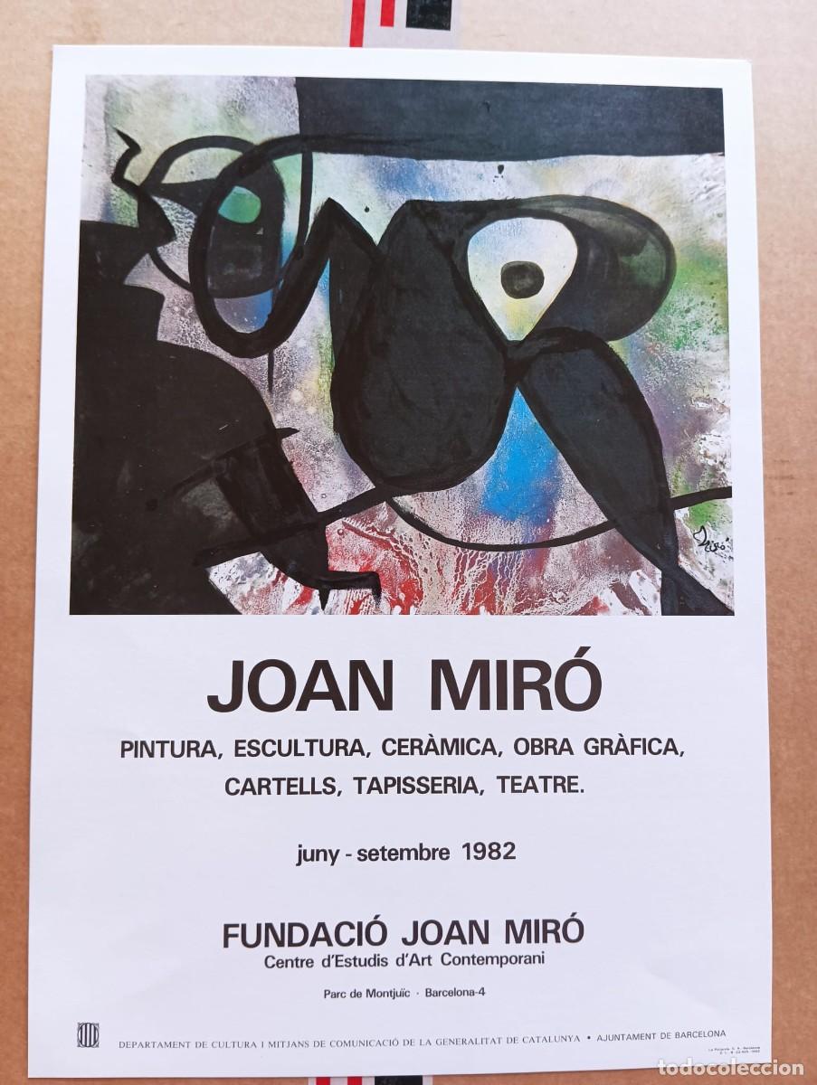 Coleccionismo de carteles: JOAN MIR&Oacute; - FUNDACI&Oacute;N JOAN MIR&Oacute;- Cartel original de la exposici&oacute;n