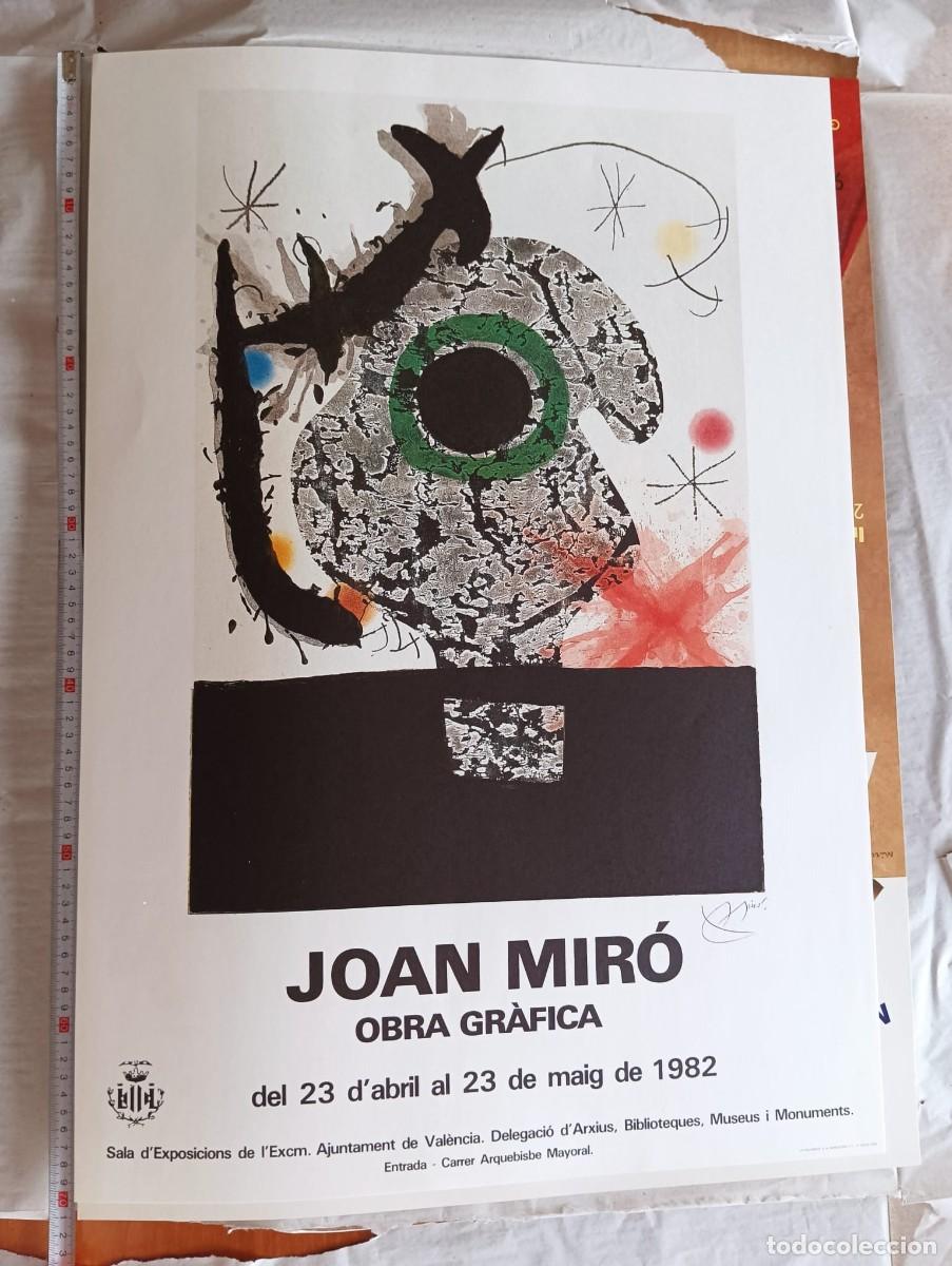 Coleccionismo de carteles: JOAN MIR&Oacute; - OBRA GR&Aacute;FICA Cartel original de la exposici&oacute;n