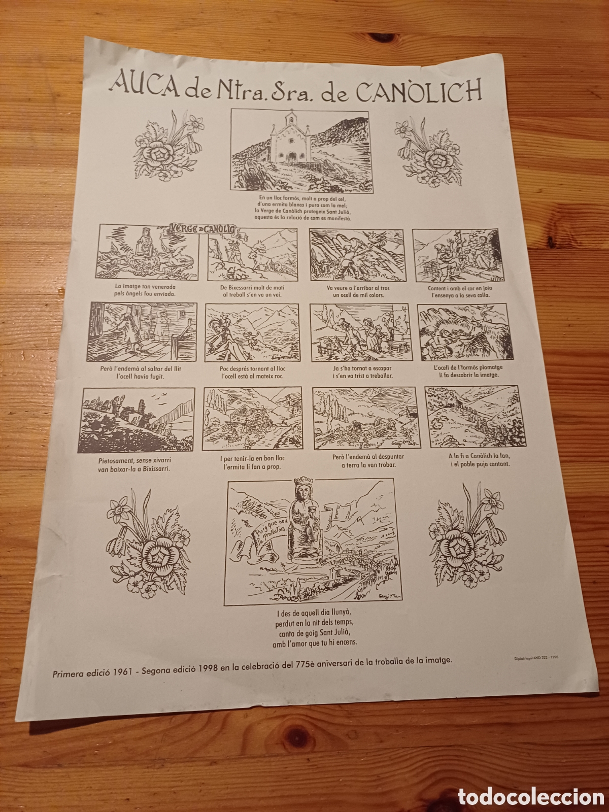 Coleccionismo de carteles: AUCA de Ntra Sra de Can&ograve;lich ( Andorra ) 1998 49.7x35cm Sergi Mas