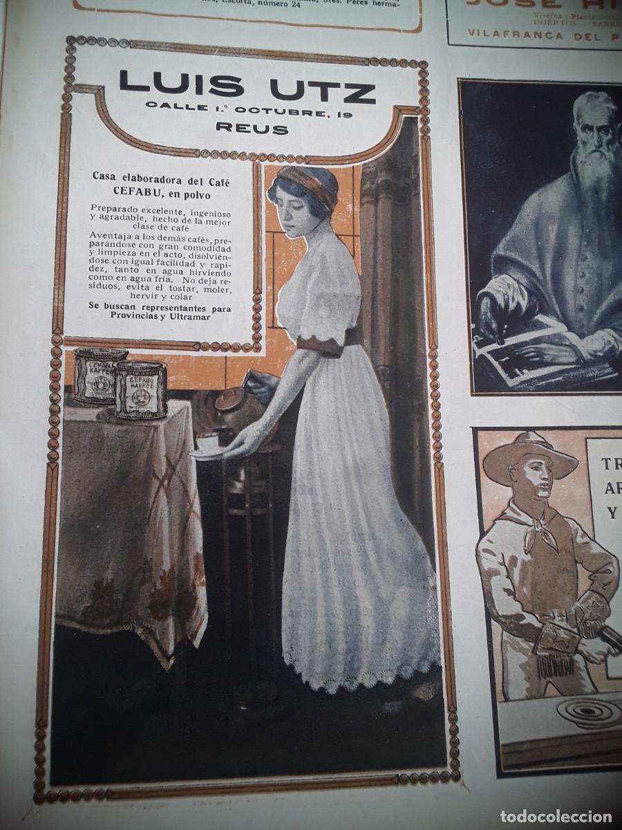 Collectionnisme d'affiches: CAFE CEFABU EN POLVO LUIS UTZ REUS HOJA A&Ntilde;O 1914