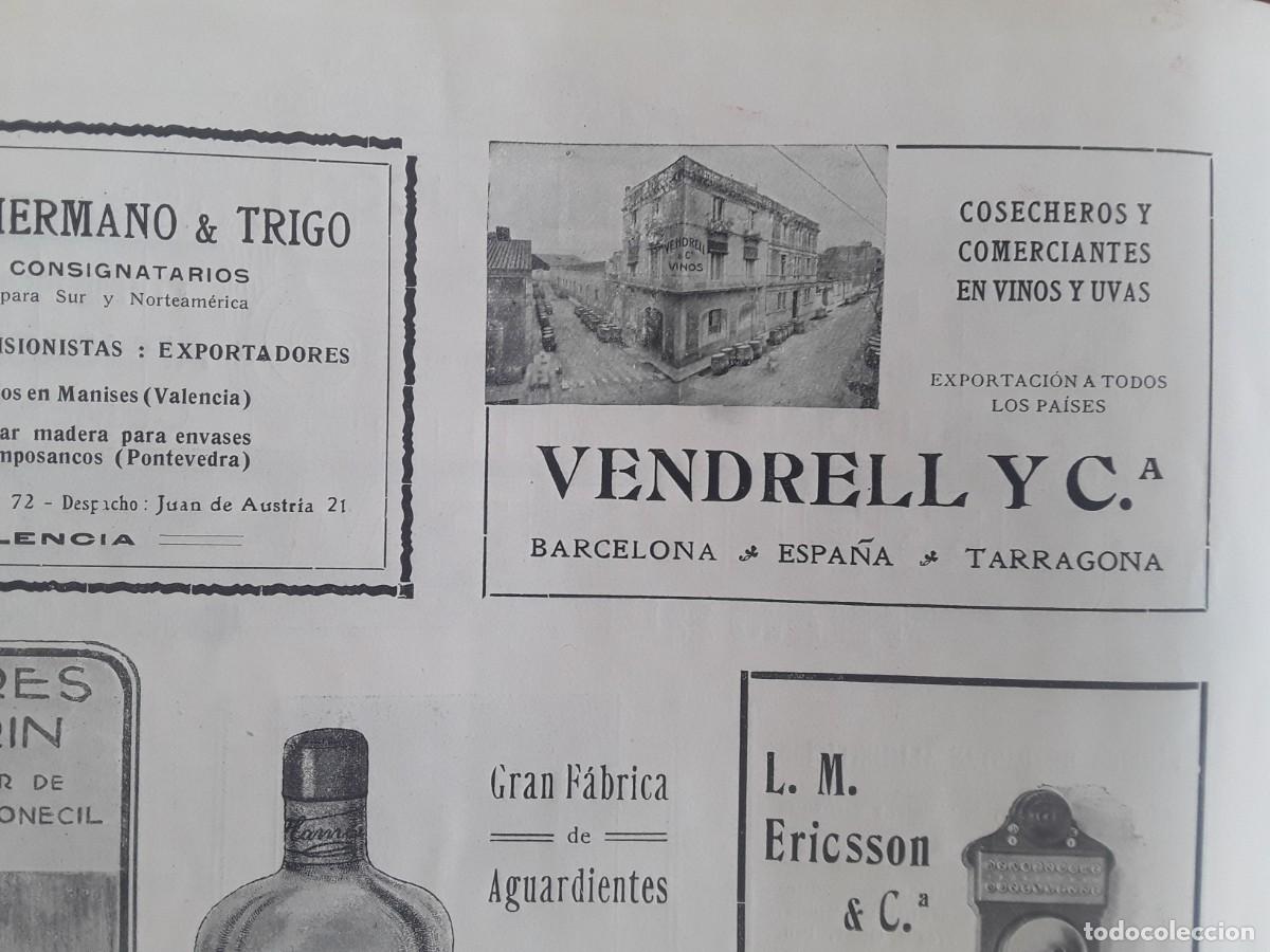 Collectionnisme d'affiches: COSECHEROS Y COMERCIANTES EN VINOS Y UVAS VENDRELL Y C* BARCELONA TARRAGONA HOJA A&Ntilde;O 1914