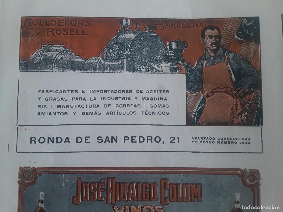 Collectionnisme d'affiches: COLLDEFORS Y ROSELL FABRICANTES IMPORTADORES ACEITES Y GRASAS PARA INDUSTRIA BARCELONA A&Ntilde;O 1914