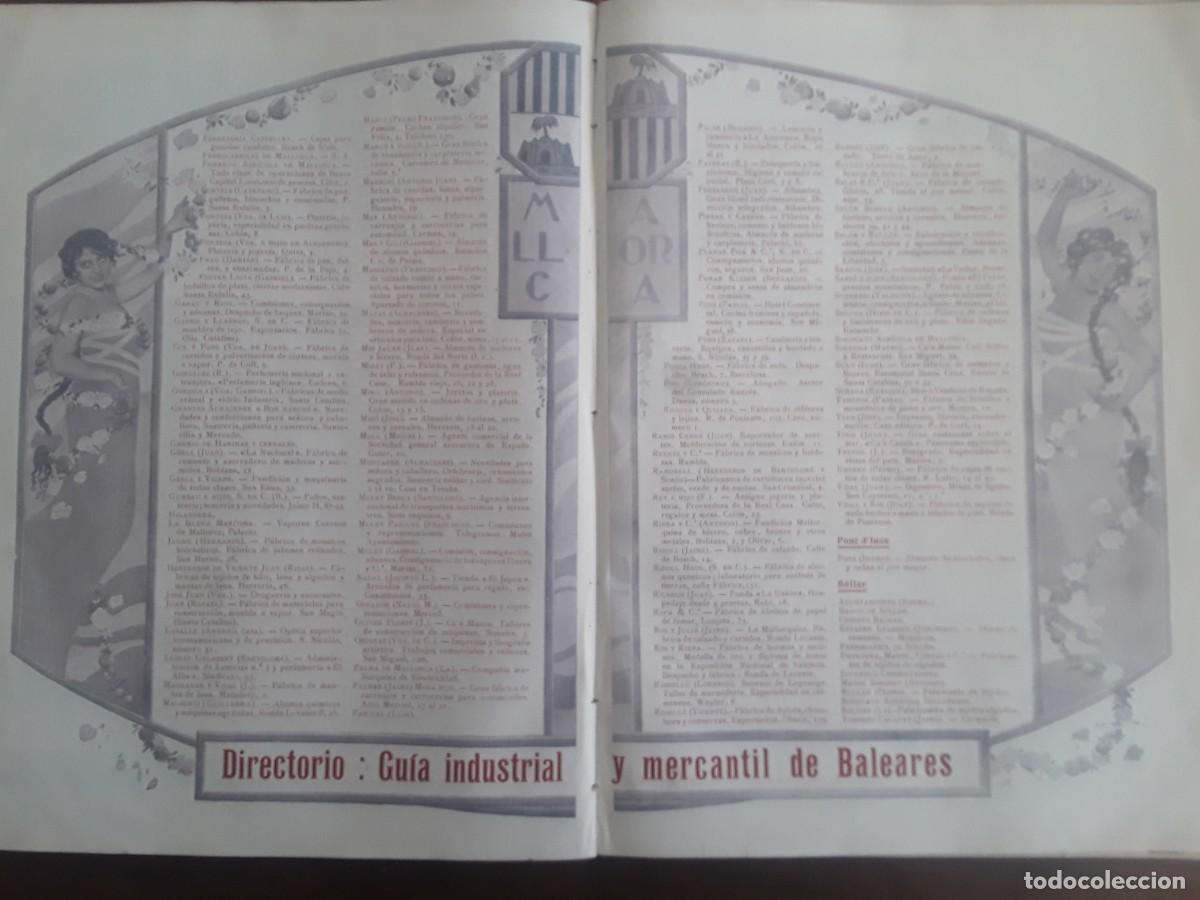 Colecionismo de cartazes: DIRECTORIO GUIA INDUSTRIAL Y MERCANTIL DE BALEARES SOLLER PONT D'INCA PALAMA 2 A&Ntilde;O 1914