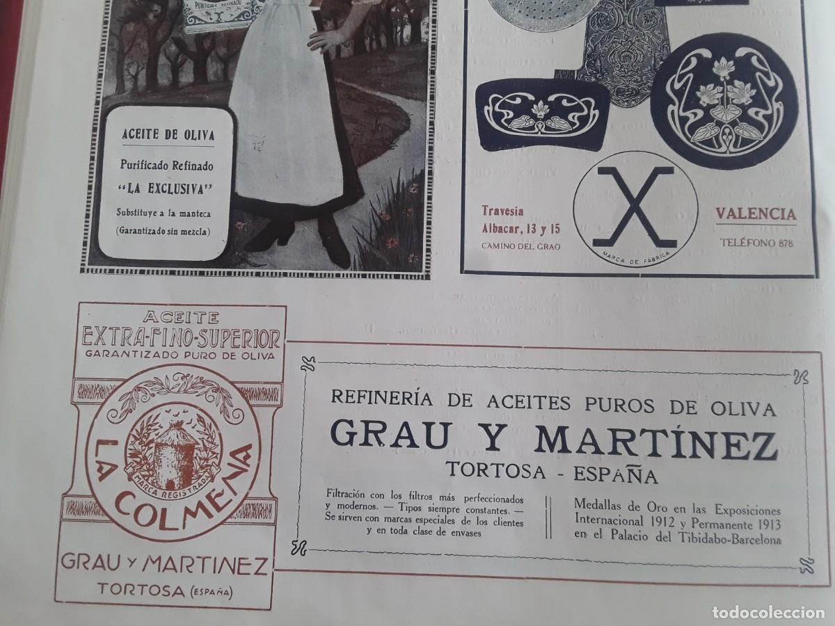 Colecionismo de cartazes: REFINERIA ACEUTES PUROS OLIVA GRAU Y MARTINEZ TORTOSA ACEITE LA COLMENA HOJA A&Ntilde;O 1914