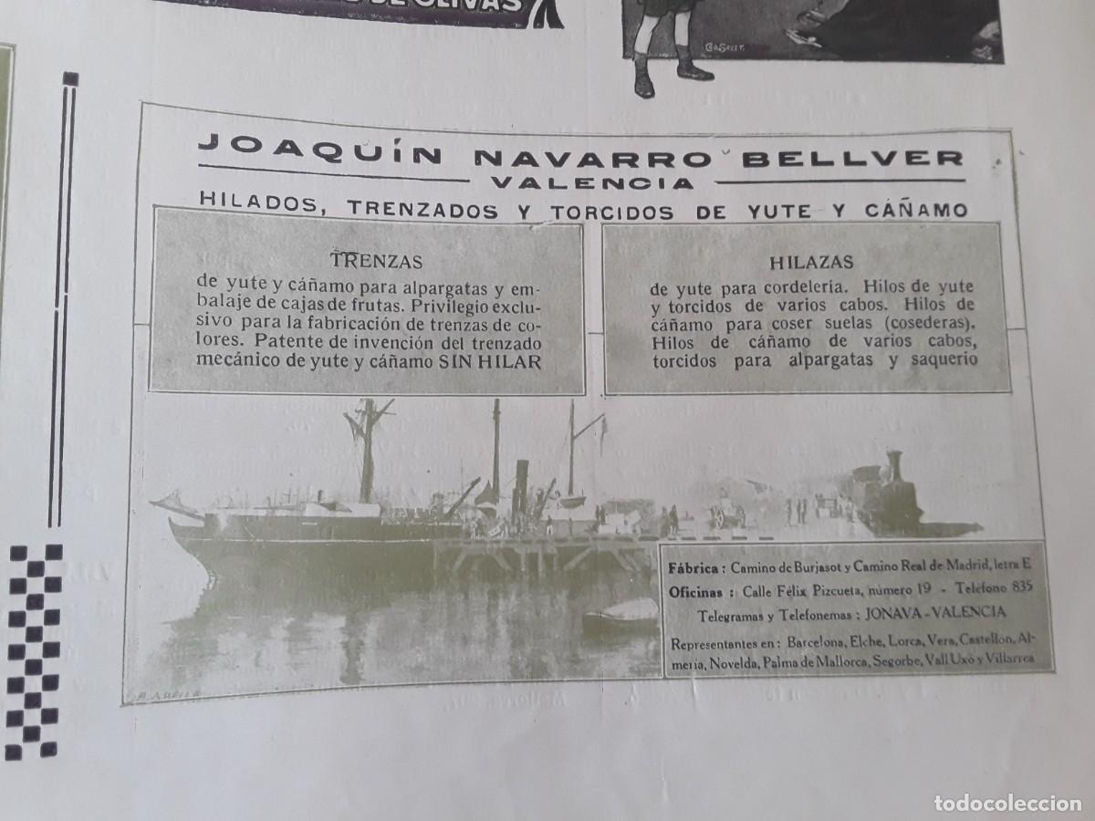 Collezionismo di affissi: FABRICA HILADOS TRENZADOS Y TORCIDOS DE YUTE Y CA&Ntilde;AMAO JOAQUIN NAVARRO BELLVER VALENCIAHOJA A&Ntilde;O 1914