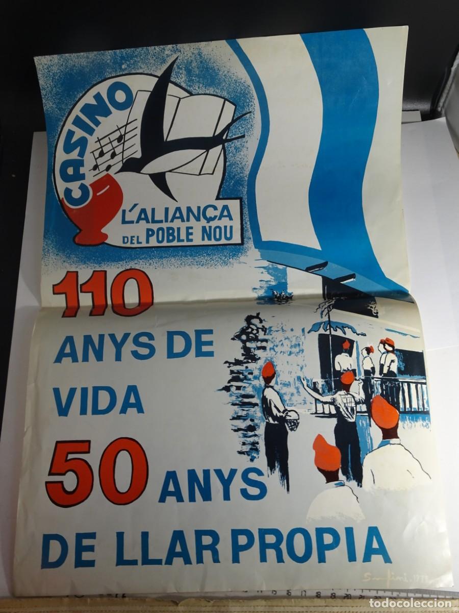 Sammeln von Plakaten: CARTEL CONMEMORATIVO 110 A&Ntilde;OS, CASINO ALIAN&Ccedil;A DEL POBLENOU, BARCELONA, 1979, VER FOTOS