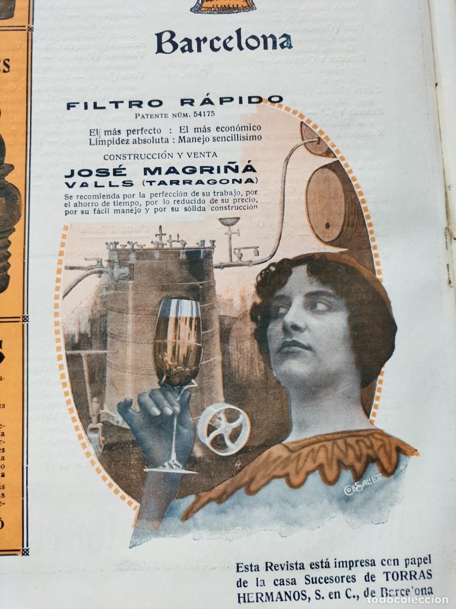 Coleccionismo de carteles: FILTRO RAPIDO PATENTE N&ordm; 54175 JOSE MAGRI&Ntilde;A VALLS TARRAGONA EL MAS `PERFECTO HOJA A&Ntilde;O 1914