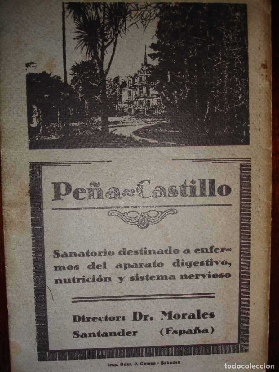 Coleccionismo de carteles: PE&Ntilde;A CASTILLO SANATORIO DOCTOR MORALES.SANTANDER.192012X19.CARTULINA