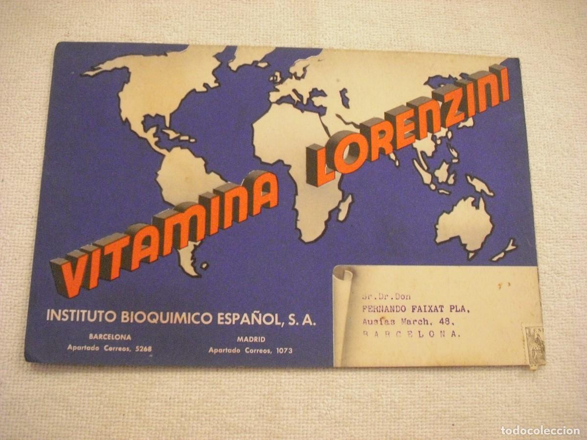 Collezionismo di affissi: VIAMINA LORENZINI. INTEGRANTE DIETETICO . INSTITUTO BIOQUIMICO ESPA&Ntilde;OL