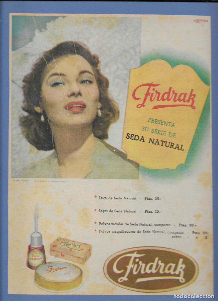 Poster collecting: Anuncio Productos de Belleza * FIRDRAK * (1952)